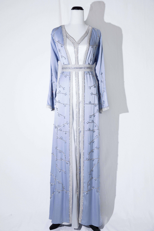 Blue Abaya Kaftan