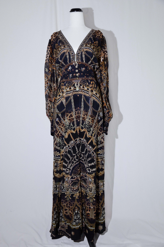 Black & Gold Camilla Kaftan